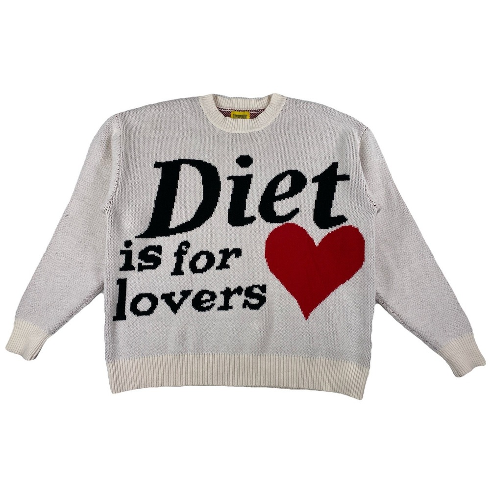Diet Starts Monday Diet Is For Lovers Sweater Size Small Oversized Knit Crewneck